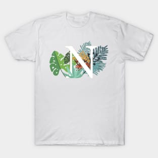 Plant Letter N T-Shirt